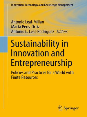 cover image of Sustainability in Innovation and Entrepreneurship